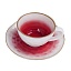 Чайная пара 240 мл d 10 см h5 см красная фарфор &amp;quot;The Sun Eco&amp;quot; P.L. Proff Cuisine