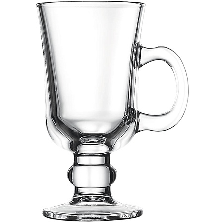 Бокал для горячих напитков «Айриш Кофе» Рива;стекло;225мл;D=75,H=145,L=103мм;прозр.