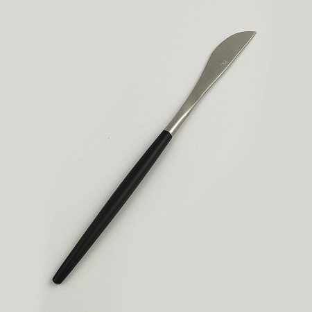 Нож столовый 22 см ручка матовый черный PVD Lounge P.L.