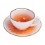 Чайная пара 240 мл d 10 см h5 см оранжевая фарфор &amp;quot;The Sun Eco&amp;quot; P.L. Proff Cuisine