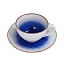 Чайная пара 240 мл d 10 см h5 см голубая фарфор &amp;quot;The Sun Eco&amp;quot; P.L. Proff Cuisine